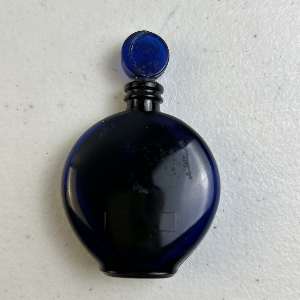 Rene Lalique - WORTH Mini Cobalt Blue Bottle, Dans La Nuit Empty - Picture 3 of 4